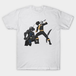 Black rangers x godzilla T-Shirt